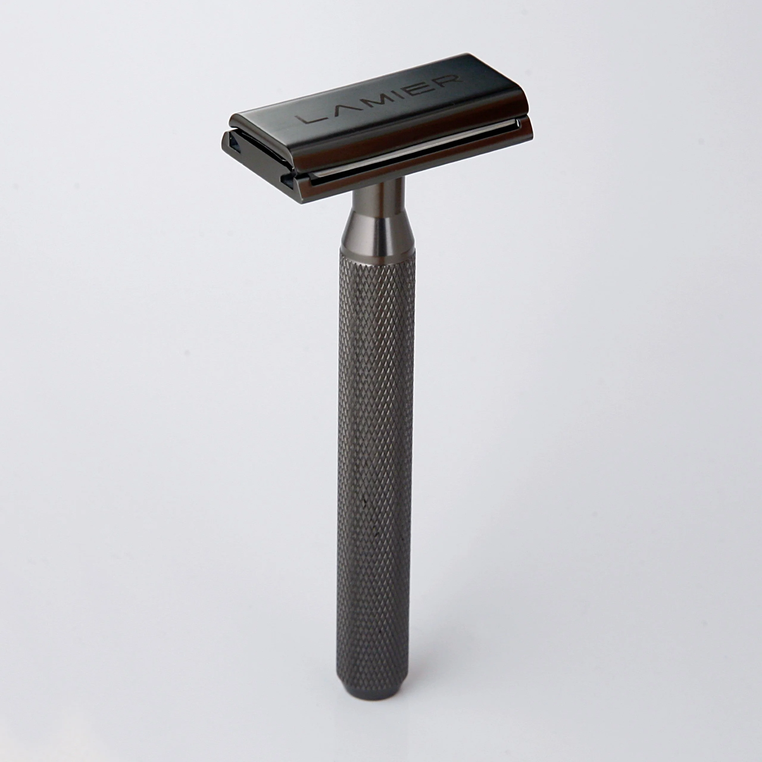 Manche du rasoir Lamier ALZ-PREMIUM en aluminium – détail manche